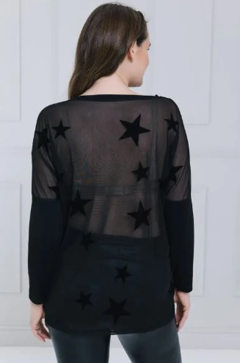 A Postcard From Brighton All Stars Pammy Top Black