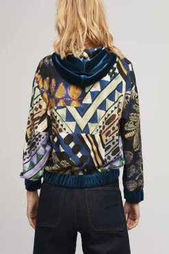 Aldo Martin Gia Printed Jacket Blue