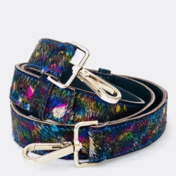 ALEX LEOPARD PONY SKIN BAG STRAP COLOUR SPLASH