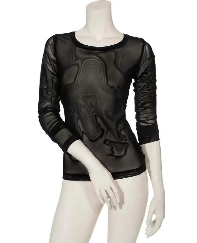Beate Heymann Mesh Top Evergreen