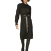 Beate Heymann Pinstripe Dress with Belt