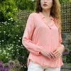 Beate Heymann Satin Blouse Apricot