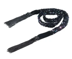 Beate Heymann Sparkle Scarf Black Purple