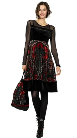 Beate Heymann Velvet Dress Red