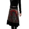 Beate Heymann Velvet Skirt Red