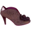 Bed of Roses Moonlit Serenade Purple Lace Heels