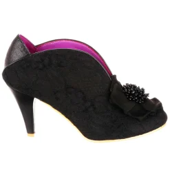 Bed of Roses Moonlit Serenade Black Lace Heels