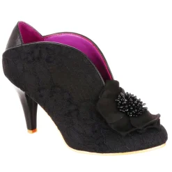 Bed of Roses Moonlit Serenade Black Lace Heels