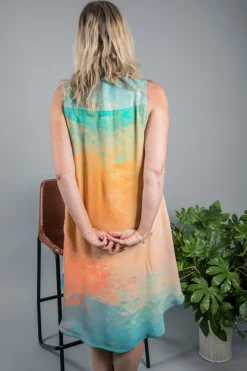 BL^NK LEENITA SHIRT DRESS ORANGE
