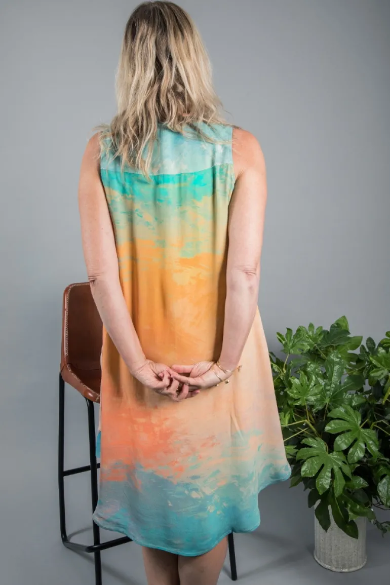 BL^NK LEENITA SHIRT DRESS ORANGE