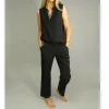 DECK TENCEL TROUSERS SEQUIN DETAILING - TWO COLOURS