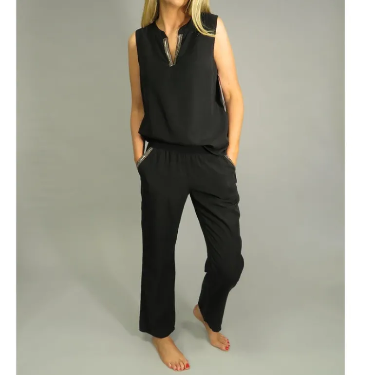 DECK TENCEL TROUSERS SEQUIN DETAILING - TWO COLOURS
