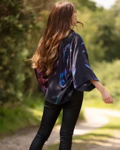 Deep As Dahlias Short Kimono