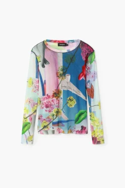 Desigual Airplane Lacroix Crop Top Tutti Fruti