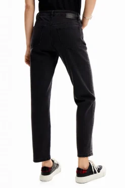 Desigual Appliquéd Jeans Black