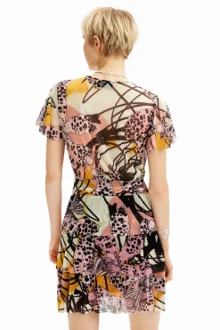 Desigual Cadiz Mini Wrap Dress Tutti Frutti
