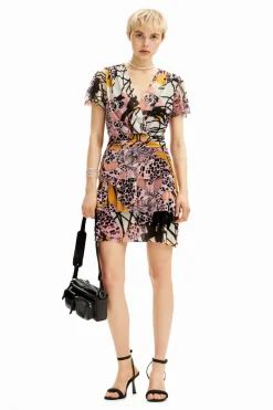Desigual Cadiz Mini Wrap Dress Tutti Frutti