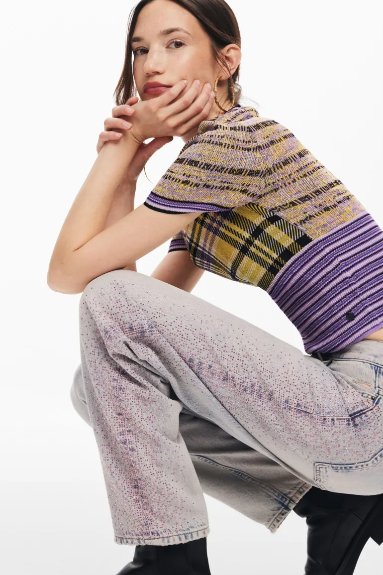 Desigual Cara Denim Jeans with Diamanté