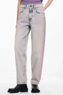 Desigual Cara Denim Jeans with Diamanté