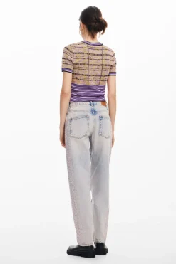 Desigual Cara Denim Jeans with Diamanté
