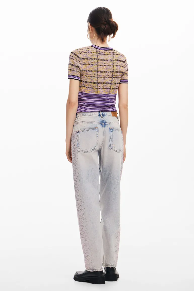 Desigual Cara Denim Jeans with Diamanté