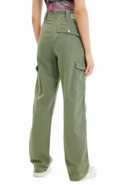 Desigual Cargo Trousers Bottle Green