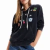 Desigual College Patch Hoodie