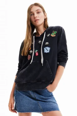 Desigual College Patch Hoodie