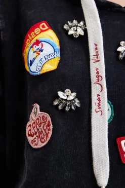 Desigual College Patch Hoodie
