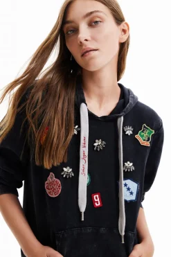 Desigual College Patch Hoodie