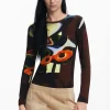 Desigual Dreamy Tee Chocolate Brown