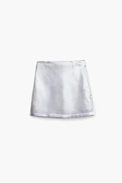 Desigual London Mini Skirt Silver