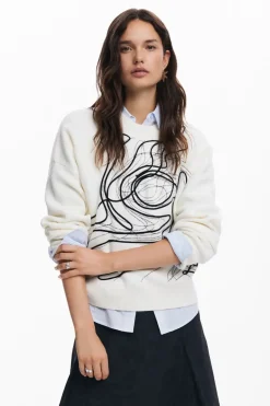 Desigual Montpellier Sweater White