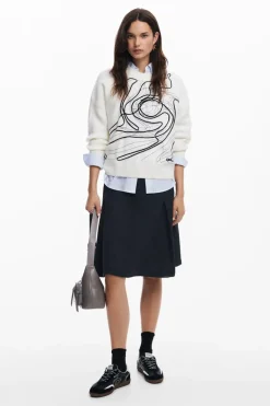 Desigual Montpellier Sweater White