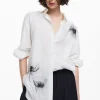 Desigual Osaka Poppy Shirt White