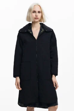 Desigual Padded Odense Long Jacket Black