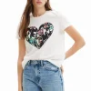 Desigual Peace Logo T-Shirt White