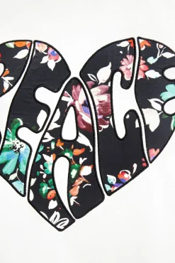 Desigual Peace Logo T-Shirt White