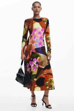 Desigual Petals Lacroix Midi Dress