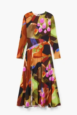 Desigual Petals Lacroix Midi Dress