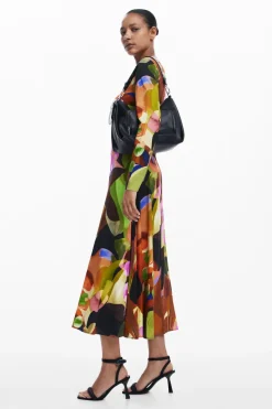 Desigual Petals Lacroix Midi Dress