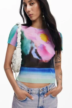 Desigual Plisa Tee Top