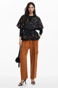 Desigual Poncho Artistic Flower