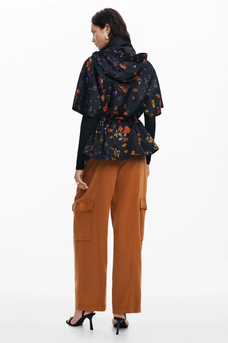 Desigual Poncho Artistic Flower