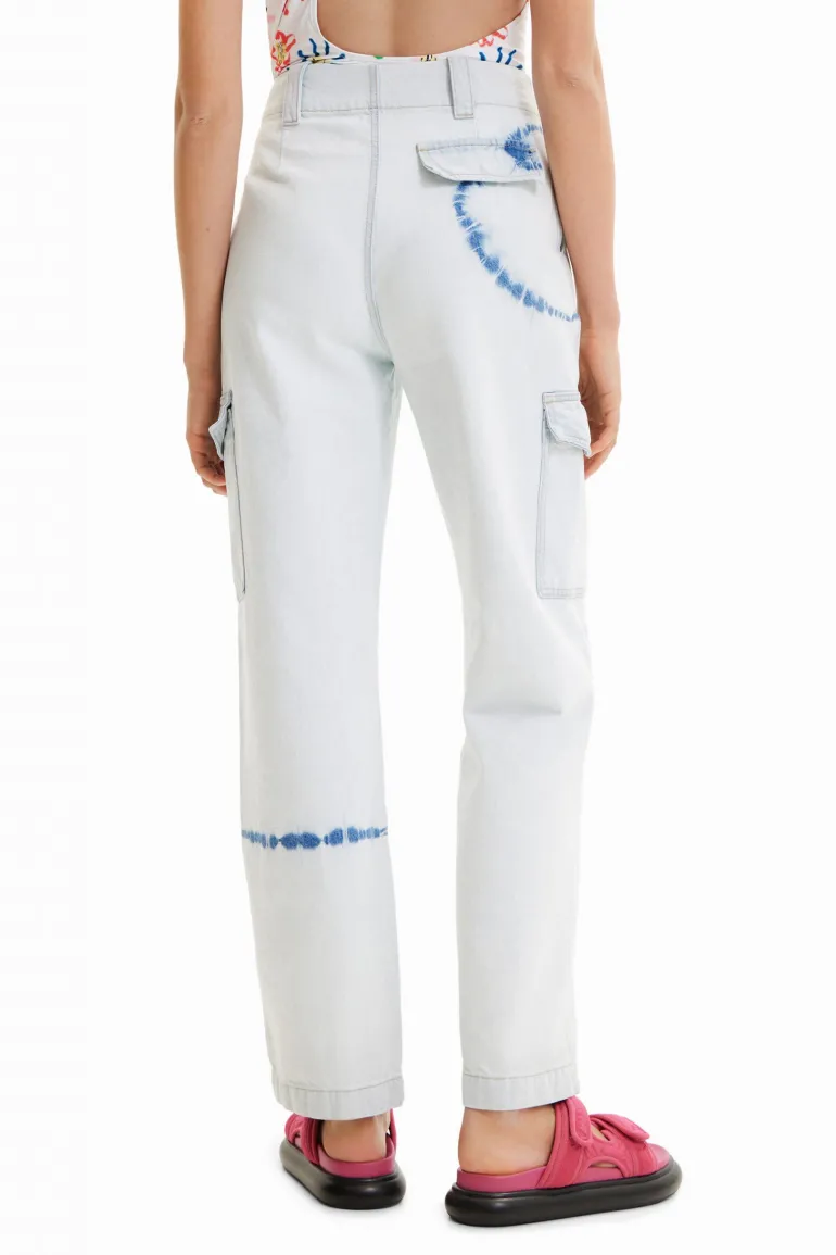 Desigual Senda Denim Cargo Trousers