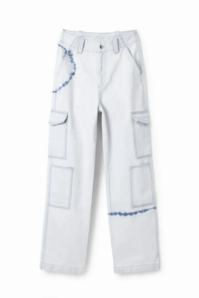 Desigual Senda Denim Cargo Trousers