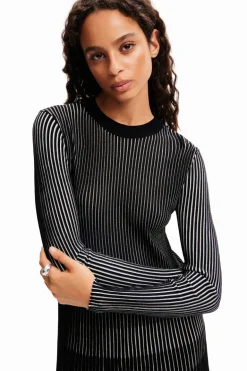 Desigual Short Ribbed Dress Black