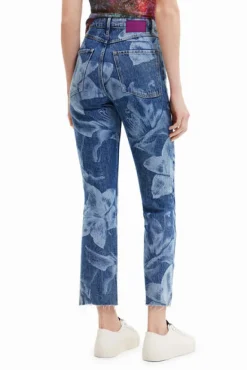 Desigual Straight Floral Jeans