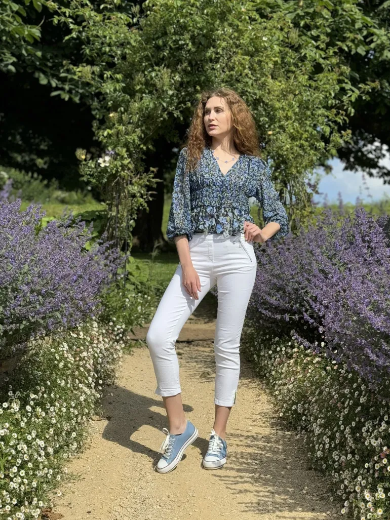 Desigual Zoe Floral Blouse Navy