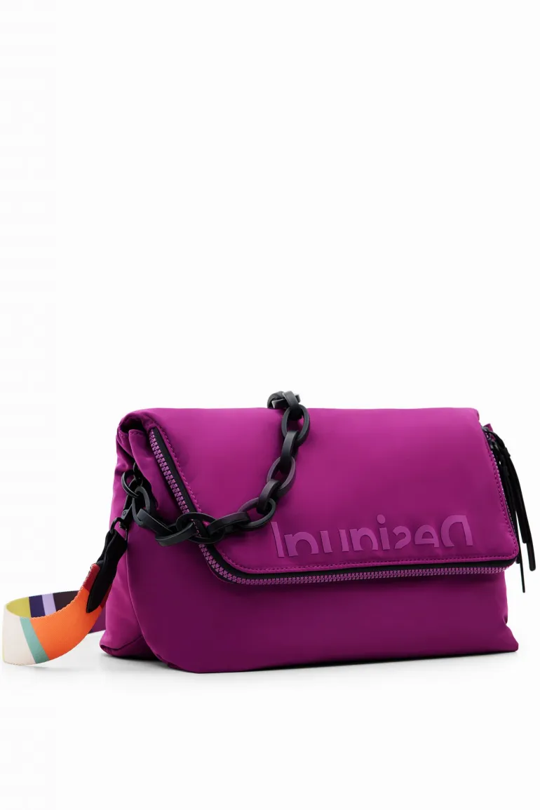 Disigual Large Plain Bag Purple